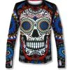 INKnBURN Men's Calavera Pullover With Thumbholes (S, M, XL) | Long Sleeve -New Triathlete Store fsoF hF52tWnIYR83RiCylB3k