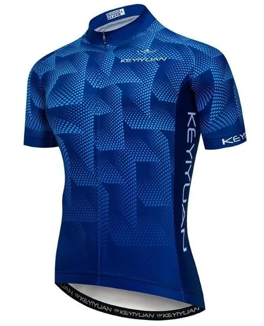 Weeride Blue Illusions Men's Cycling Jersey | Short Sleeve 4 Weeride Blue Illusions Men's Cycling Jersey | Short Sleeve - Image 2