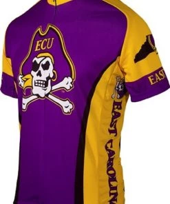NCAA Men's Adrenaline Promotions East Carolina University Pirates Road Cycling Jersey | Short Sleeve