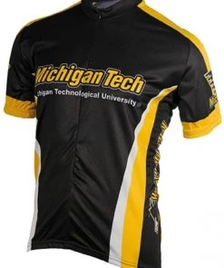 NCAA Men's Adrenaline Promotions Michigan Tech Huskies Road Cycling Jersey | Short Sleeve