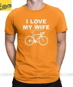 The Triathlete Store I LOVE MY WIFE When MY WIFE Lets Me Buy Another Bike Men's T-Shirt | Bike T-Shirts -New Triathlete Store imcF YoHO hboYpNRjfJxcXnI