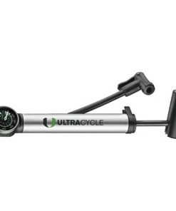 Ultracycle Hand Thrust 80 Psi Air Pump With Hose, Silver | Hand Pumps