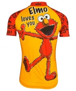 Brainstorm Gear Sesame Street Men's Elmo Cycling Jersey | Short Sleeve -New Triathlete Store lOh4W8VAcmEaaSYfZah juUQo