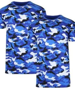 The Triathlete Store Men's Short Sleeve Crew Neck Camo Printed T-Shirt - 2 Pack | Bike T-Shirts -New Triathlete Store lQi46RbAf w9INbqDAdP Tocw