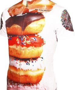 It's In My Heart Men's Doughnuts Road Cycling Jersey | Short Sleeve