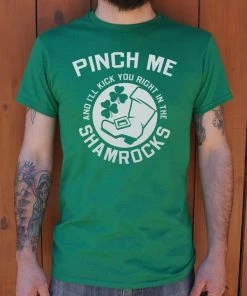 The Triathlete Store Pinch Me Shamrocks T-Shirt (Mens) | Bike T-Shirts
