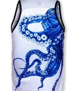 INKnBURN Men's Blue Octopus Singlet (2XL) | Sleeveless -New Triathlete Store nhqv6kmDtg2sWu2 pzq0wU w8