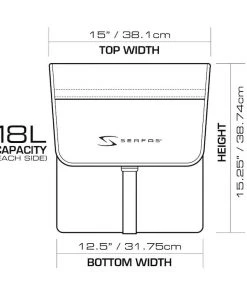 Serfas Double Bicycle Pannier Bag - PB-2B (Brown) | Road Bike Bags -New Triathlete Store o Mu UN19C4aQlbpPBRCGJ33o