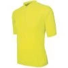 Basik Men's Classic Short Sleeved Cycling Jersey, Neon Yellow