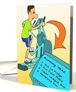 Far Gone Greetings Running Trac : Funny Birthday Card | Other