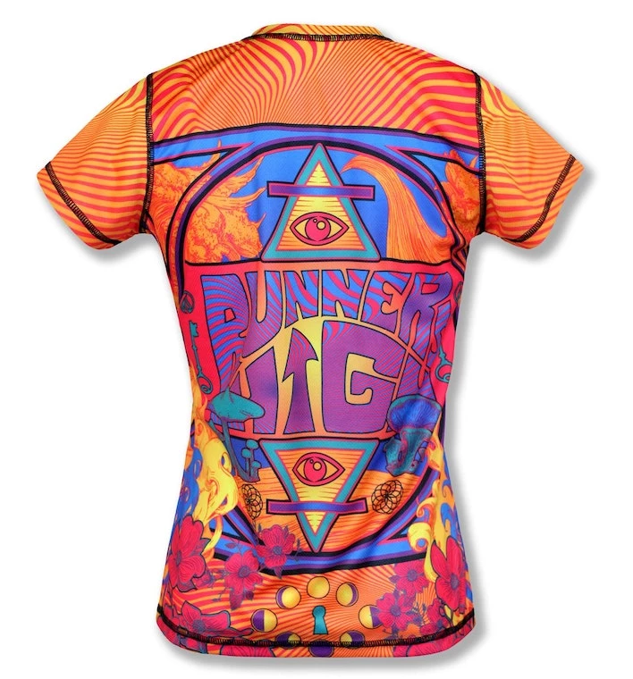 INKnBURN Women's Runner's High Tech Shirt, Large | Short Sleeve 7 INKnBURN Women's Runner's High Tech Shirt, Large | Short Sleeve - Image 5
