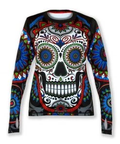 INKnBURN Women's Calavera Pullover With Thumbholes (S) | Long Sleeve