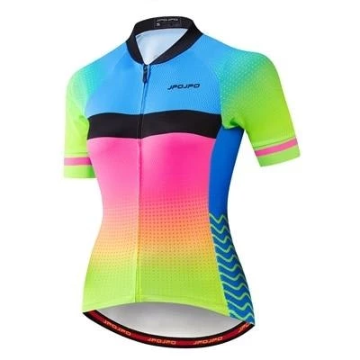 The Triathlete Store Colors Women's Cycling Jersey | Short Sleeve 5 The Triathlete Store Colors Women's Cycling Jersey | Short Sleeve - Image 3