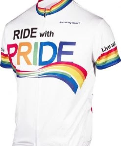It's In My Heart Ride With Pride Men's Cycling Jersey | Short Sleeve
