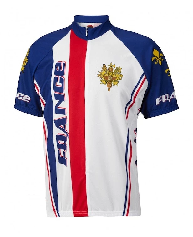 World Jerseys France Men's Cycling Jersey | Short Sleeve 3 World Jerseys France Men's Cycling Jersey | Short Sleeve