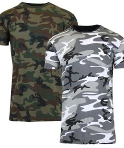 The Triathlete Store Men's Short Sleeve Crew Neck Camo Printed T-Shirt - 2 Pack | Bike T-Shirts -New Triathlete Store u4RrH051HY5SAnYYlFce alEc