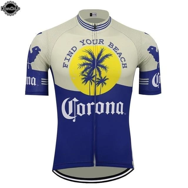 Corona Beer FIND YOUR BEACH Men's Cycling Jersey | Short Sleeve 4 Corona Beer FIND YOUR BEACH Men's Cycling Jersey | Short Sleeve - Image 2