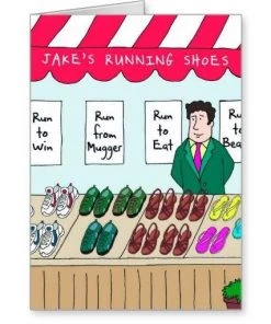 Far Gone Greetings Jake's Running : Funny Birthday Card | Other