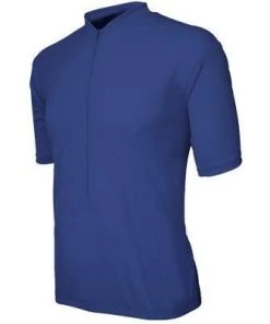 Basik Men's Classic Short Sleeved Cycling Jersey, Blue
