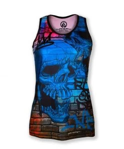 INKnBURN Women's Run Or Die Graffiti Singlet (XS, L, XL) | Sleeveless