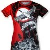 INKnBURN Women's Moonlit Crane Tech Shirt (XS, S, M, L, XL, 2XL) | Short Sleeve