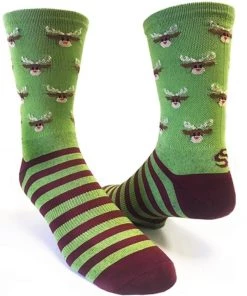 Save Our Soles SOS Reindeer 6-inch Cuff Socks | Long Socks